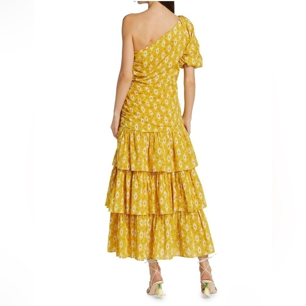 NWT Veronica Beard One Shoulder Virginia Sun Yellow size 0 - Picture 4 of 11